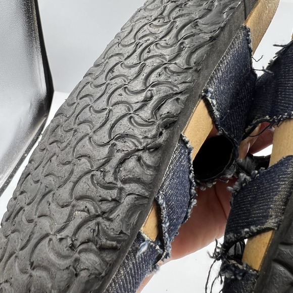 RK Collection Between Toe Sandals Slides Arizona Jesus Denim Buckle Women 11 - Picture 6 of 8